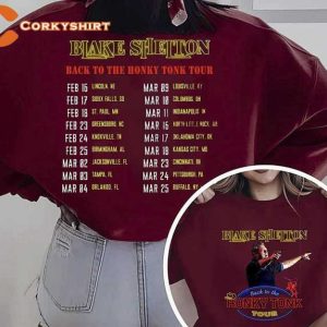 Blake Shelton Back to the Honky Tonk Tour 2023 T-Shirt