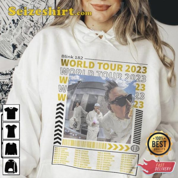 Blink 182 Music Tour 2023 Top Album Billboard Music Shirt