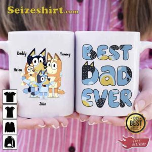 Bluey Bingo Best Dad Ever Coffee Mug