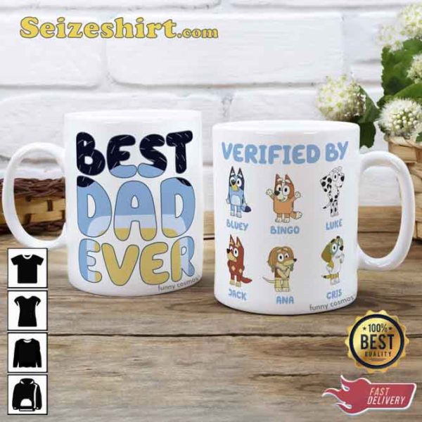 Bluey Family Best Dad Evermore Mug