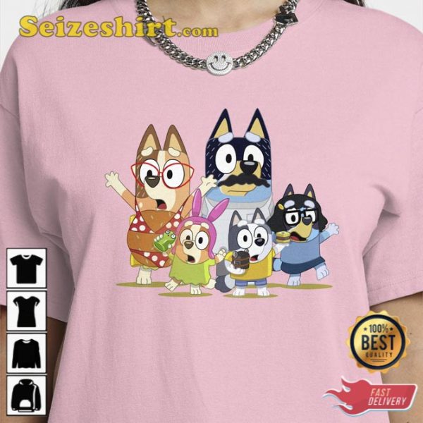 Bluey Family Matching T-Shirt Birthday Girl Party