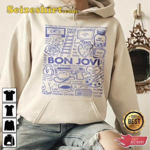 Bon Jovi Vintage Trending Unisex Gifts T-Shirt
