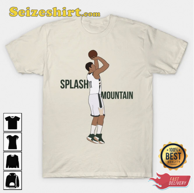 Brook Lopez Splash Mountain Milwaukee Bucks T-Shirt