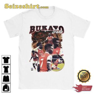 Bukayo Saka Bootleg Vintage Football T-Shirt