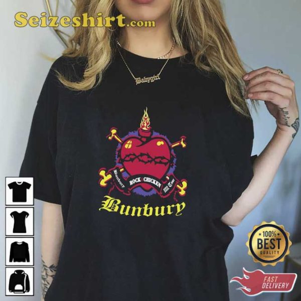 Bunbury Tour Rock Chicken T-Shirt