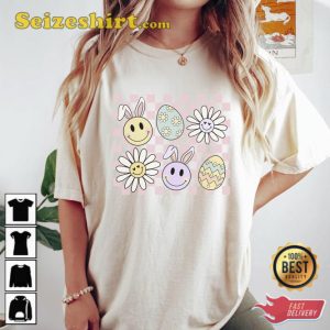 Bunny Retro Easter Shirt Gift For Holiday