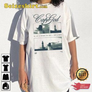 Cape God We Live In Between The Salty Sea And Sky Above T-Shirt