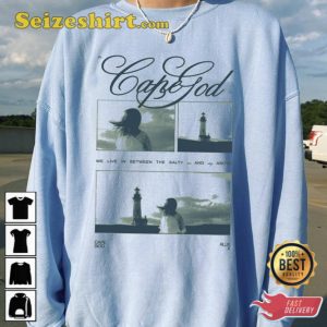 Cape God We Live In Between The Salty Sea And Sky Above T-Shirt