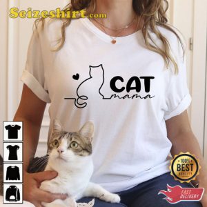 Cat Mama Shirt Gift For Mom