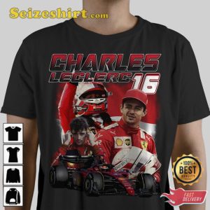 Charles Leclerc Ferrari Formula One Racing T-Shirt