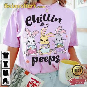 Chilling With My Peeps Easter Unisex T-shirt