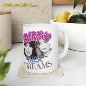 Classic Rock Band Heart Retro 80s Gift Mug