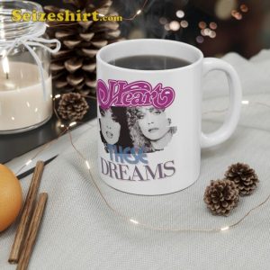 Classic Rock Band Heart Retro 80s Gift Mug