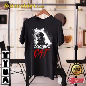 Cocaine Cat Funny Cat Lover Gift Cocaine Bear Meme Trending Movie Shirt