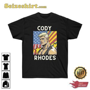 Cody Rhodes American Nightmare Cartoon Graphic Style T-shirt