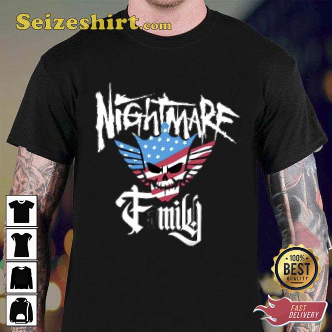 Cody Rhodes Nightmare Family American Flag Skull Unisex T-Shirt