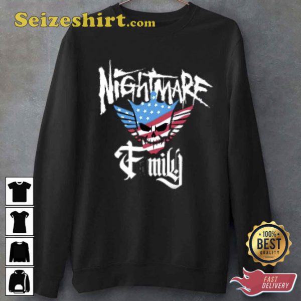 Cody Rhodes Nightmare Family American Skull Shirt