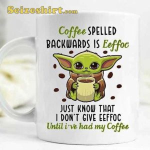 Coffee Spelled Backwar Yoda Mug