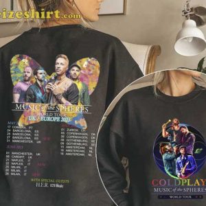 Coldplay Tour 2023 Music Of The Spheres Shirt