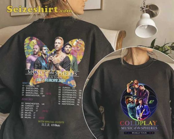 Coldplay Tour 2023 Music Of The Spheres Shirt