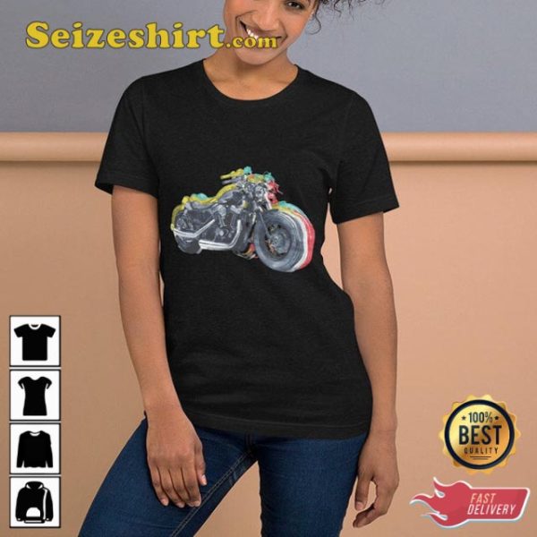 Cool Rider Graphic Printed Gift For Bikers Unisex T-shirt