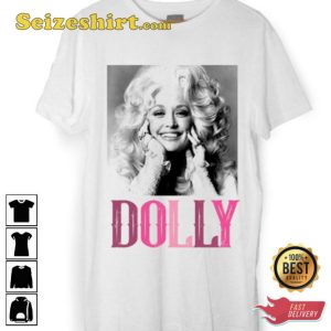 Country Music Lover Gift Dolly Parton Retro Graphic Tee Shirt