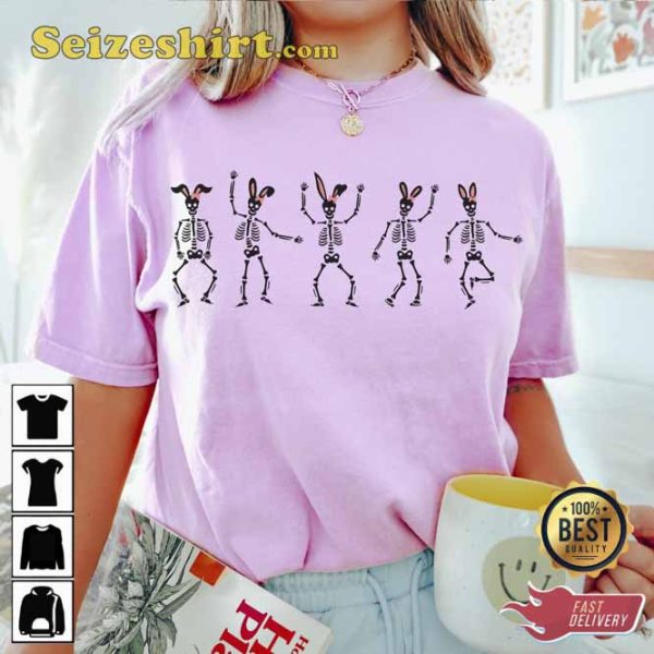 Easter Dancing Skeleton Unisex T-Shirt