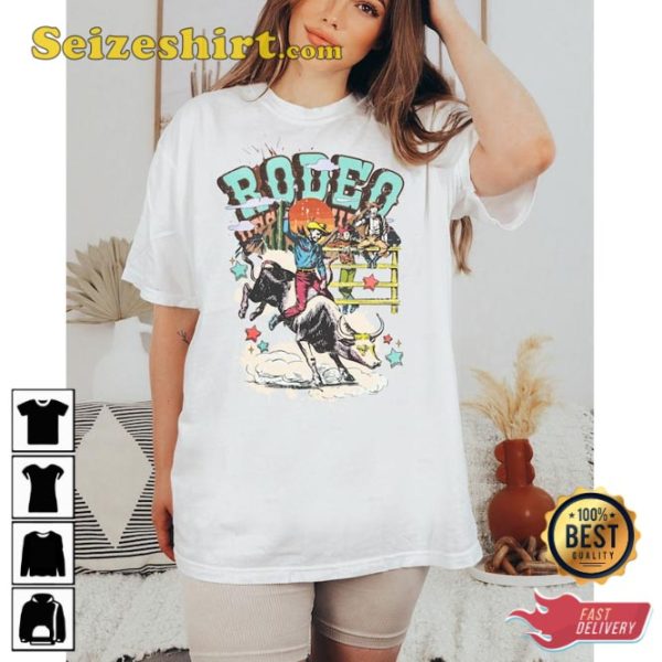 Cute Western Dress Rodeo Queen Graphic Cowboy Country Concert Tee Shirt