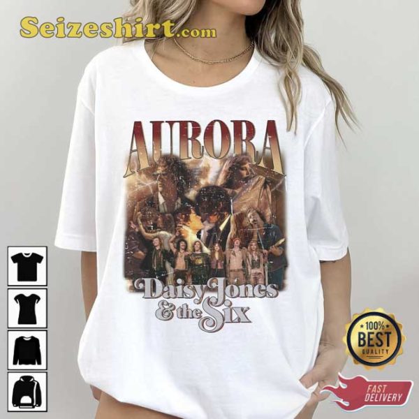 Daisy Jones The Six Aurora World Tour Band 70s Vintage Unisex T-Shirt