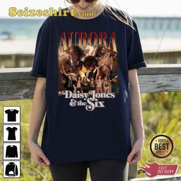 Daisy Jones The Six Aurora World Tour Band 70s Vintage Unisex T-Shirt