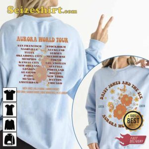 Daisy Jones And The Six Band Double Side Aurora World Tour 2023 Shirt