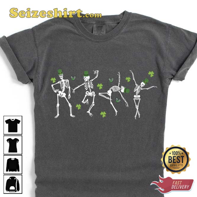 Dancing Skeletons St Patricks Day Unisex Shirt