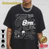 David Bowie Doodle Art Lyric Album Song Music T-Shirt