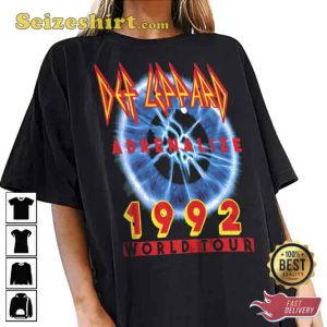 Def Leppard Adrenalize World Tour 1992 Oversized T Shirt