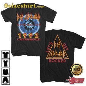 Def Leppard Adrenalize World Tour 1992 Oversized T Shirt