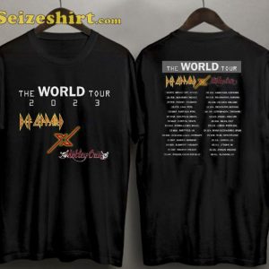 Def Leppard Motley Crue World Tour 2023 T-Shirt