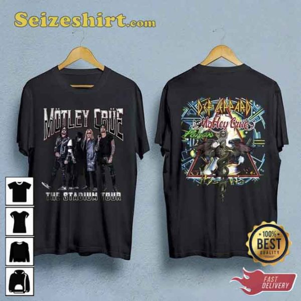 Def Leppard Motley Crue The World Tour T-shirt