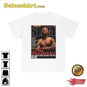 Dennis Rodman T-Shirt Slam Magazine Chicago Bulls Basketball