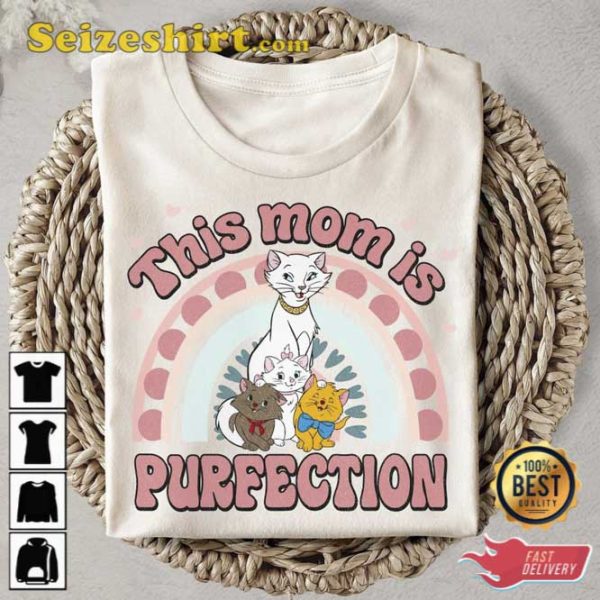 Disney Mothers Day The Aristocats This Mom Is Purfection Shirt