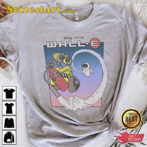 Disney Pixar Wall-E Fly Eve Retro Distressed T-Shirt