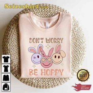 Dont Worry Be Hoppy Vintage Easter Unisex Sweatshirt