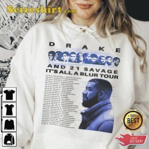 Drake 21 Savage Its All A Blur Tour 2023 Vintage Sweatshirt