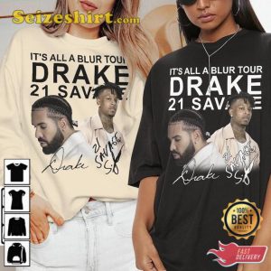 Drake Its All A Blur Tour 2023 Graphic Tee Shirt