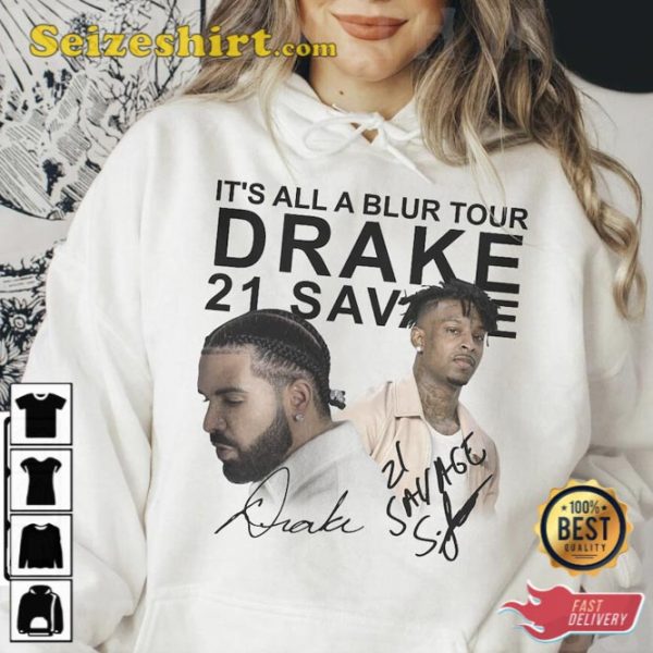 Drake Its All A Blur Tour 2023 Graphic Tee Shirt