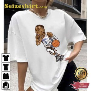 Draw Chibi Russell Westbrook Basketball Unisex T-Shirt