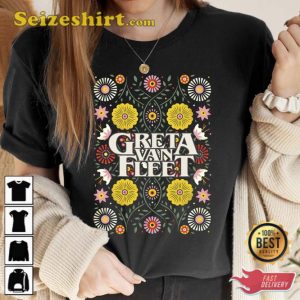 Dream In Gold Tour 2023 Greta Van Fleet Shirt Gift For Fan