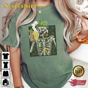 Drinking Skeleton St Patrick’s Day TShirt