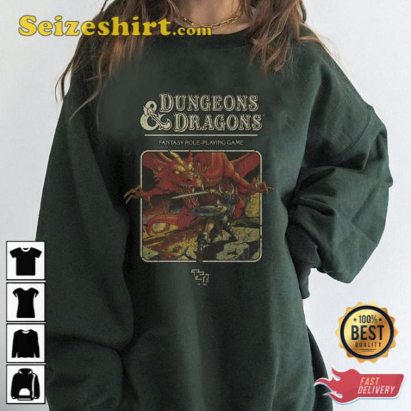 Dungeon Dragon 1974 DnD Shirt Gift for Fan