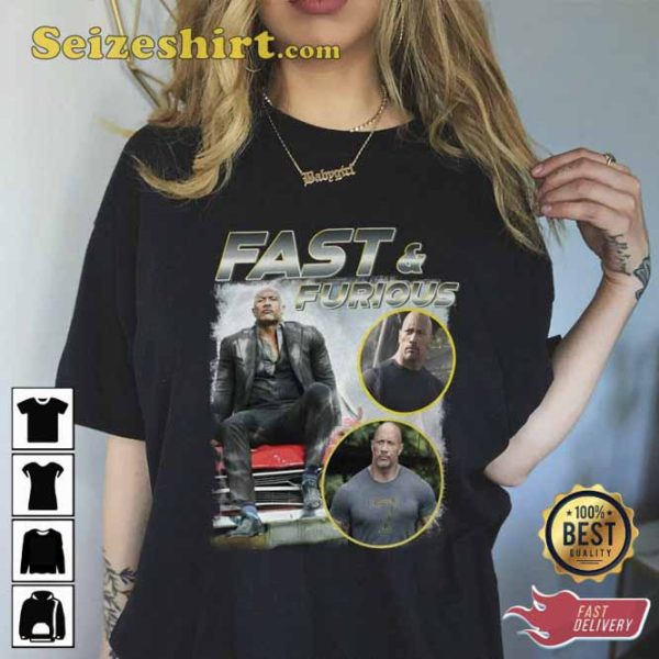 Dwayne Johnson Fast 2 Furious T Shirt