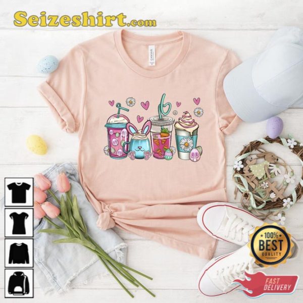 Easter Coffee Sweatshirt Bunny Lover Gift